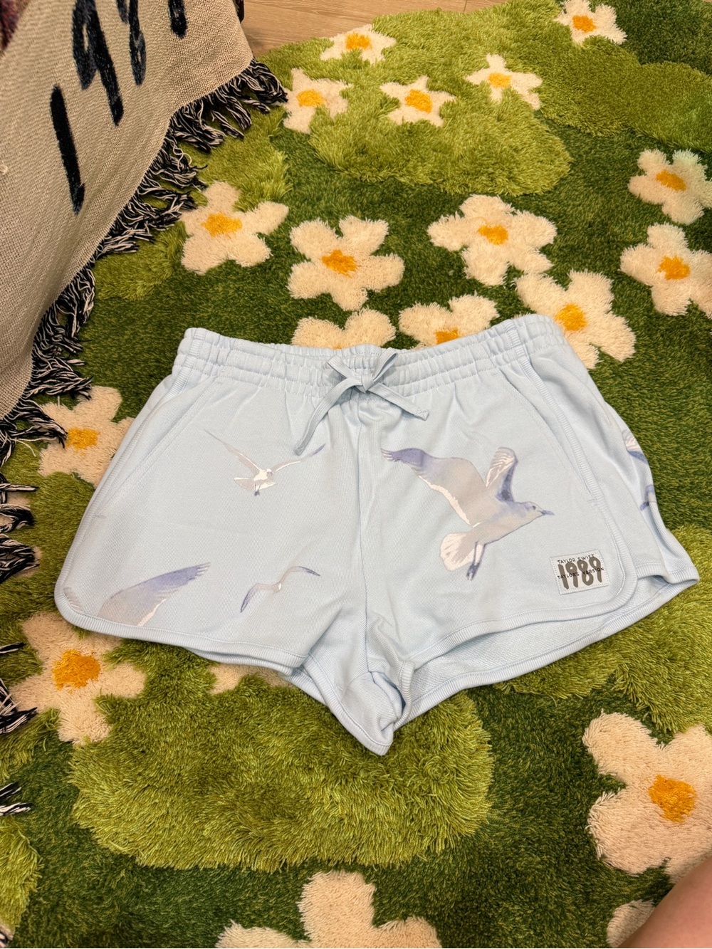 Taylor Swift 1989 Blue Seagull Shorts Cotton Sweat Short Summer Collection
